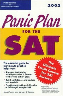 Panic Plan for the SAT 2002 9780768906196
