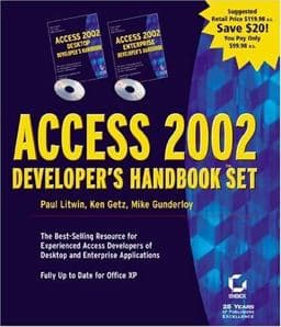 Access 2002 Developer's Handbook Set 9780782140118
