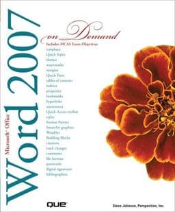 Microsoft Office Word 2007 on Demand 9780789736444