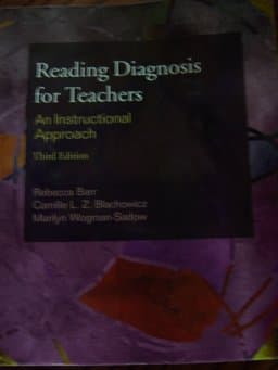 Reading Diagnosis for Teachers 9780801308420