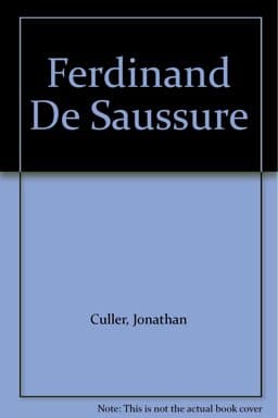 Ferdinand de Saussure 9780801419171