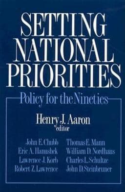 Setting National Priorities 9780815700470
