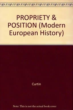 Propriety and Position 9780824078034