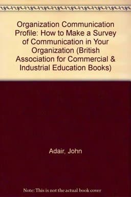 Organization Communication Profile 9780851710839