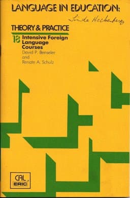 Intensive Foreign Language Courses 9780872811041