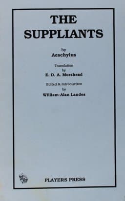 The Suppliants 9780887347856