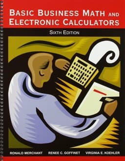 Basic Business Math and Electronic Calculators 9780898631906