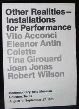 Other Realities--Installations for Performance 9780936080055
