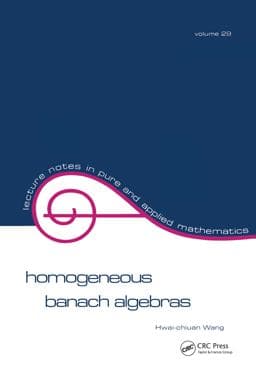 Homogeneous Banach Algebras 9781000153309