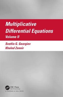 Multiplicative Differential Equations 9781032495842