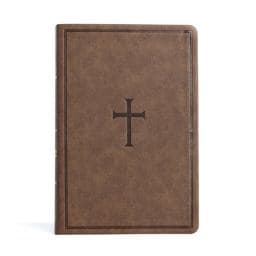 CSB Giant Print Reference Bible, Brown LeatherTouch 9781087785721