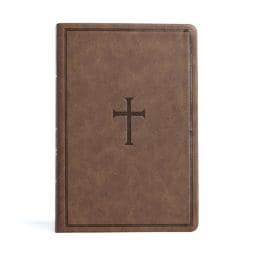 CSB Giant Print Reference Bible, Brown LeatherTouch, Indexed 9781087785738