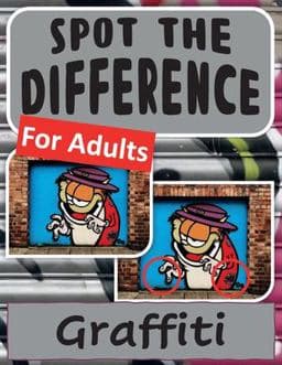 Spot the Difference Book for Adults - Graffiti 9781087926506