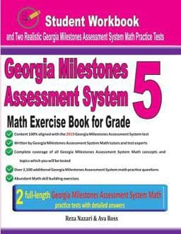 Georgia Milestones Assessment System Math Exercise Book for Grade 5 9781090257185