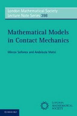 Mathematical Models in Contact Mechanics 9781107606654