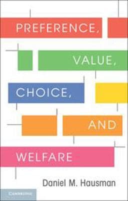 Preference, Value, Choice, and Welfare 9781107695122
