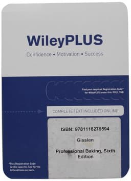 WileyPlus V5 Card for Professional Baking 9781118276594