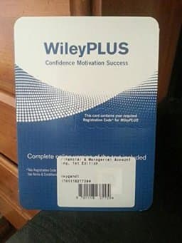 WileyPlus V5 Card for Financial and Managerial Accounting 9781118277294