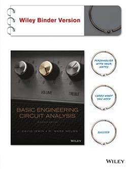 Basic Engineering Circuit Analysis, Binder Ready Version + WileyPLUS Registration Card 9781119033431