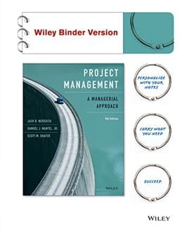 Project Management: a Managerial Approach 9e Binder Ready Version + WileyPLUS Learning Space Registration Card 9781119034575
