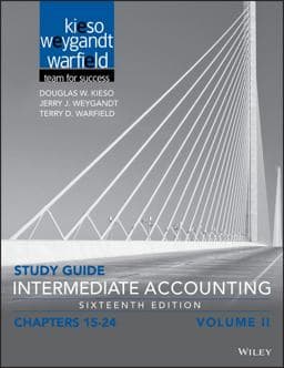 Study Guide Intermediate Accounting, Volume 2 9781119305095