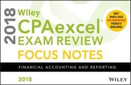 Wiley CPAexcel Exam Review 2018 Focus Notes 9781119480969