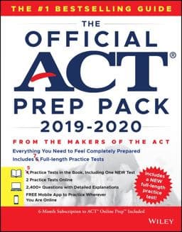 The Official ACT Prep Pack 2019-2020 with 7 Full Practice Tests 9781119580522