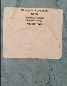 Managerial Accounting 9781121854789