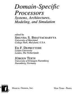 Domain-Specific Processors 9781135522636