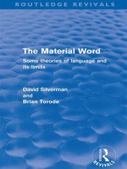 The Material Word (Routledge Revivals) 9781136831959