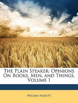The Plain Speaker 9781149095102