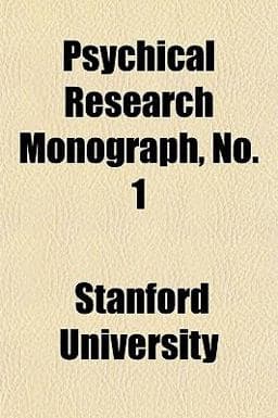 Psychical Research Monograph, No 9781151801951
