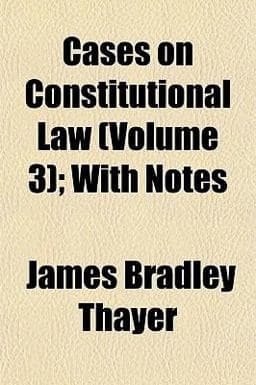 Cases on Constitutional Law; with Notes 9781154380057