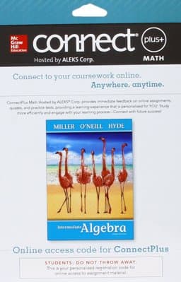 Connect Math Hosted by ALEKS Access Card 52 Weeks for Intermediate Algebra (softcover) 9781259248436