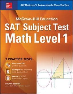 McGraw-Hill Education SAT Subject Test Math Level 1 4th Ed 9781259583698