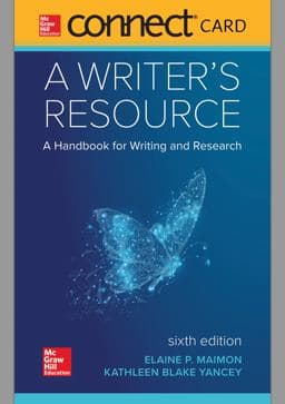 Connect Access Card for a Writer's Resource 9781260494334