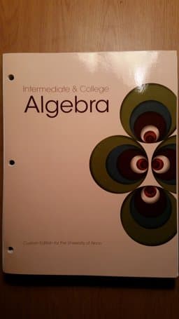 Intermediate and College Algebra 9781269433556