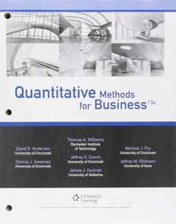 Bundle: Quantitative Methods for Business, 13th + CengageNOW, 2 Term (12 Months) Printed Access Card 9781305717251