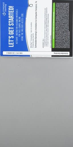 MindTap Computing, 1 Term (6 Months) Printed Access Card for Schneider/Gersting's Invitation to Computer Science, 7th 9781305969988