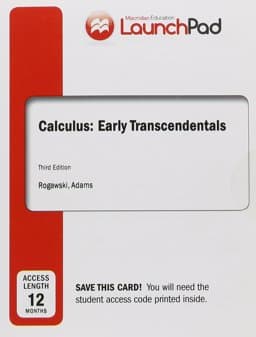 LaunchPad for Rogawski's Calculus: Early Transcendentals (2-Term Access) 9781319034894