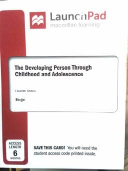 LaunchPad for Developing Person Through Childhood and Adolescence (1-Term Access) 9781319058401