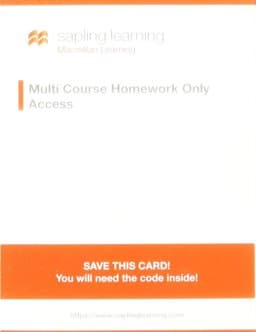Sapling Learning Homework-Only for General Chemistry (Multi-Term Access) 9781319078461