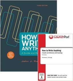 How to Write Anything 3e with 2016 MLA Update and LaunchPad for How to Write Anything 3e (Six Month Access) 9781319086022