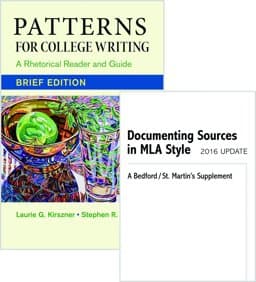Patterns for College Writing, Brief 13e and Documenting Sources in MLA Style: 2016 Update 9781319087890