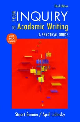 From Inquiry to Academic Writing with 2016 MLA Update 9781319089689