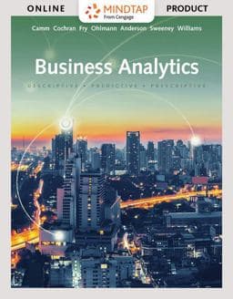 MindTap Business Analytics, 2 Terms (12 Months) Printed Access Card for Camm/Cochran/Fry/Ohlmann/Anderson/Sweeney/Williams' Business Analytics, 3rd 9781337615471