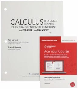 Bundle: Calculus of a Single Variable: Early Transcendental Functions, Loose-Leaf Version, 7th + WebAssign, Multi-Term Printed Access Card 9781337889773