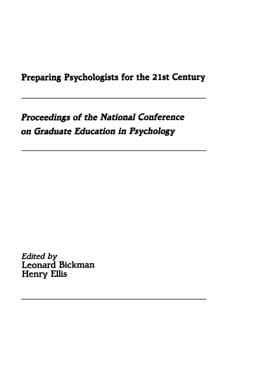 Preparing Psychologists for the 21st Century 9781351553384