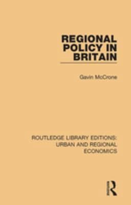 Regional Policy in Britain 9781351594318