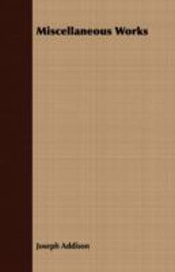 Miscellaneous Works 9781409711629